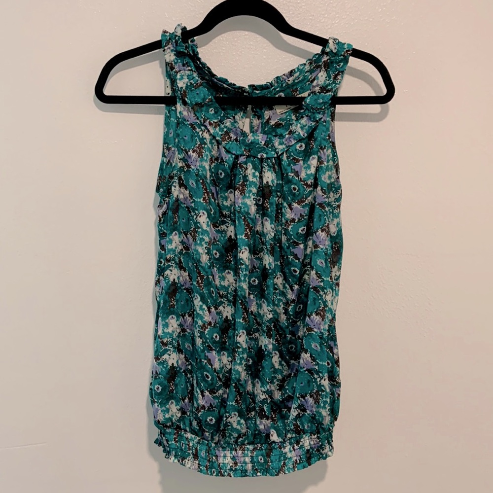 Romy patterned sleeveless blouse S